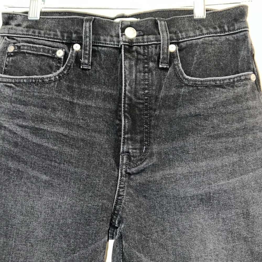 Madewell Slim Demi-Boot Faded Black Denim - Picture 3 of 7